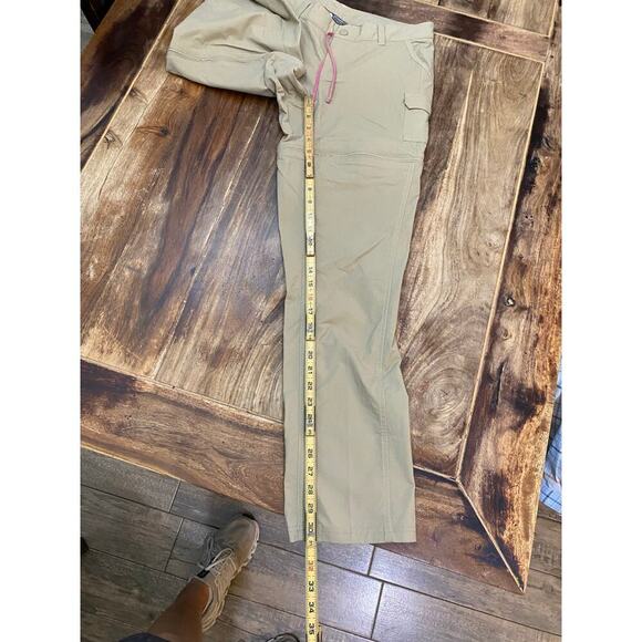 The North Face Women's Beige Flat Front Cargo Pants Size 8 - Picture 2 of 4
